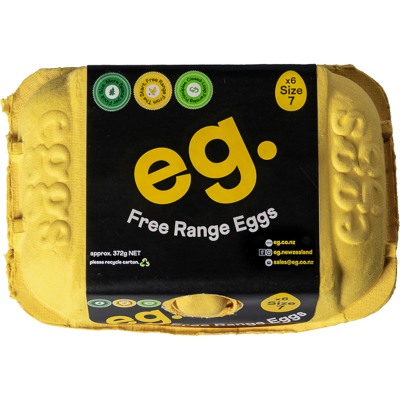 EGGS FREE RANGE 6CT SIZE7 - Dairy & Eggs -    Farmers Box.