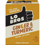LO BROS ORGANIC KOMBUCHA 4x CAN 250ML