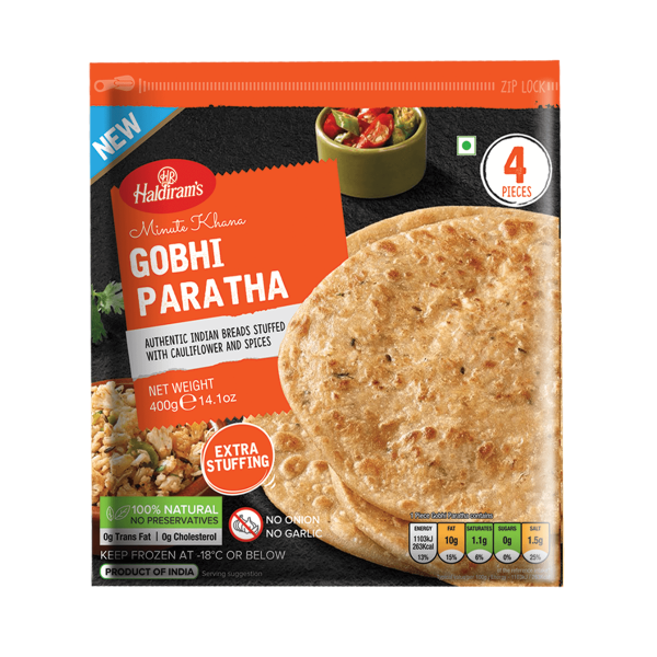 Frozen Gobhi Paratha 400g (Haldirams)