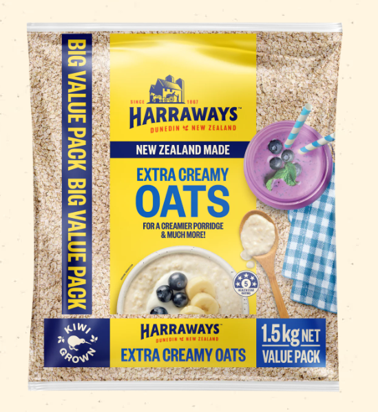 Harraways Extra Creamy Oats 1.5kg