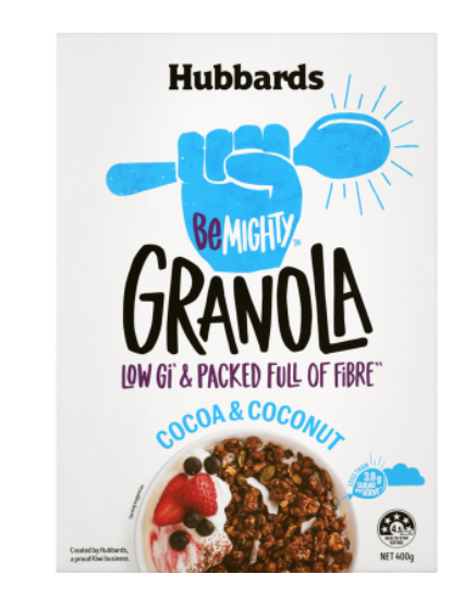 Hubbards Be Mighty Cocoa & Coconut Granola 400g