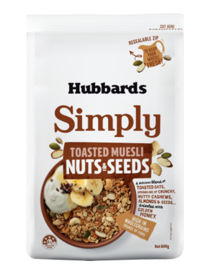 Hubbards Simply Nuts & Seeds Toasted Muesli 600g