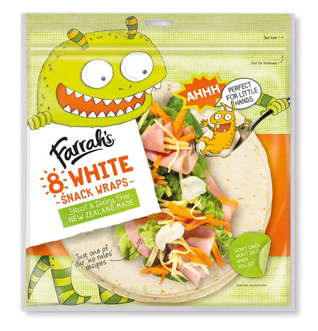 FARRAH 8 WHITE SNACK WRAPS - Snacks -    Farmers Box.