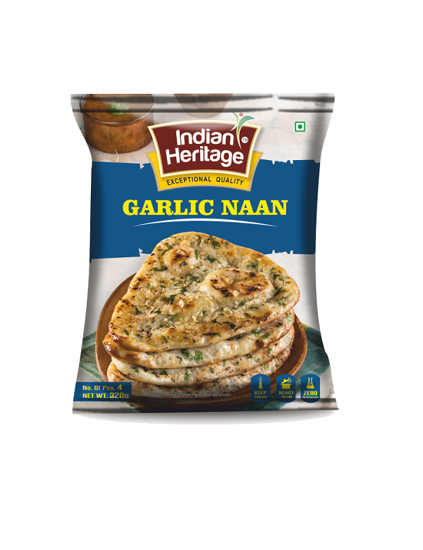Frozen Garlic Naan 320g-IH