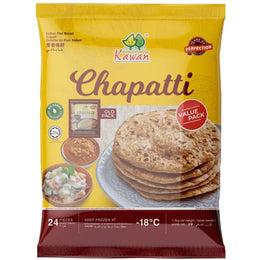 Frozen Roti Chapati 24pcs (Kawan)