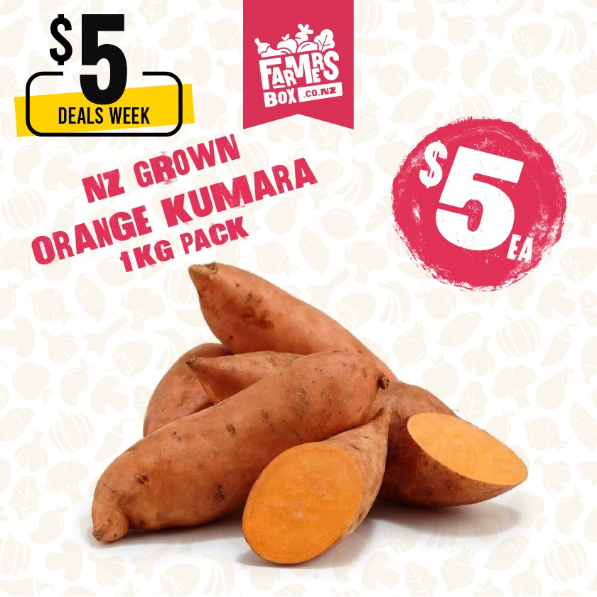 KUMARA ORANGE 1KG BAG (Kumara Karaka)