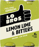 LO BROS ORGANIC KOMBUCHA 4x CAN 250ML