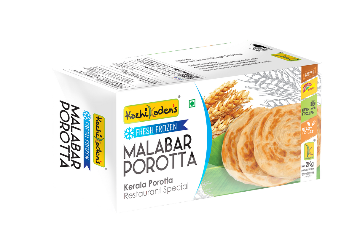 Frozen Malabar Parotta Rest.Spl 2Kg (Kozhikoden’s)