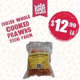 Frozen Prawns Whole Cooked 700G