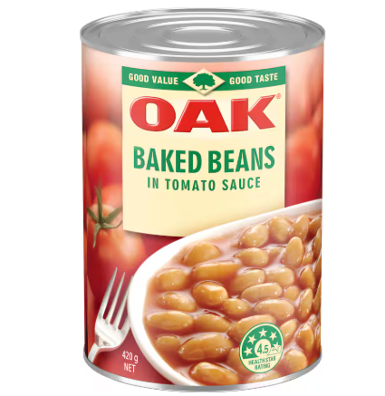 OAK BAKED BEANS 420G