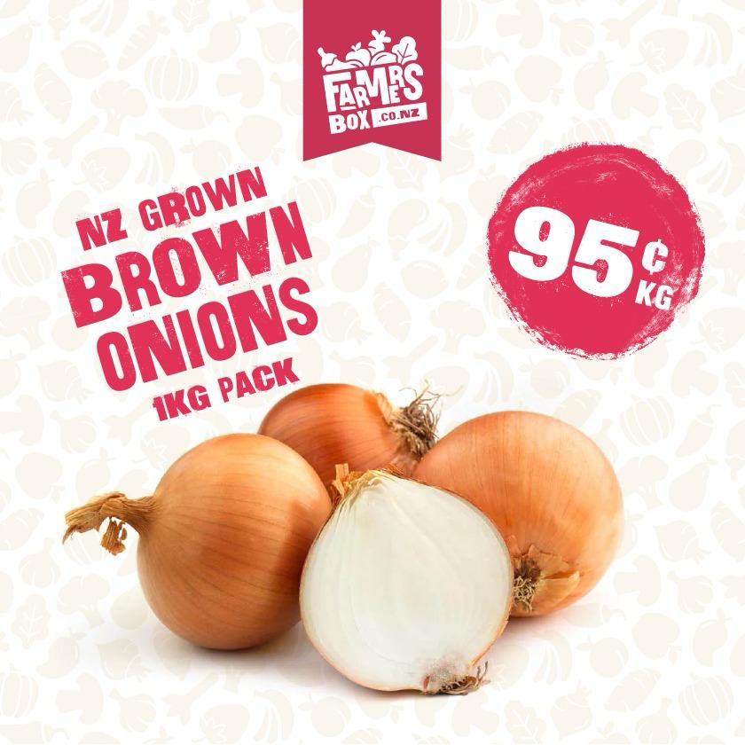 ONIONS BROWN 1KG BAG (Aniani)