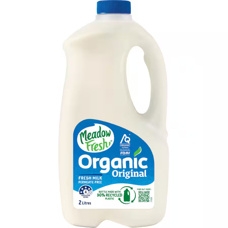 Meadow Fresh Milk Organic 2L - Dairy & Eggs -    Farmers Box.
