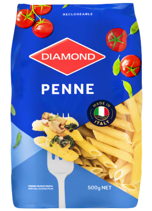 DIAMOND PASTA PENNE 500G
