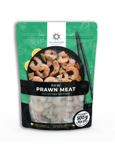 Frozen Prawn Meat Sea Caught Shrimp 500gm - Frozen Seafood -    Farmers Box.