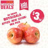 APPLES ROYAL GALA 1KG BAG (aporo royal gala)