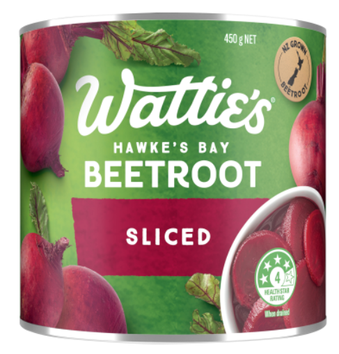 WATTIES BEETROOT SLICED IN BRINE 450G
