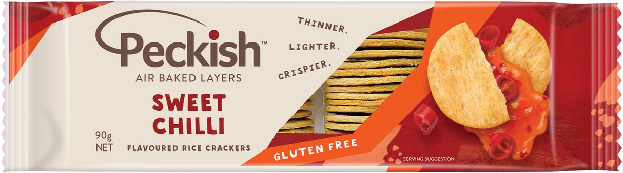 PECKISH SWEET CHILLI  RICE CRACKERS