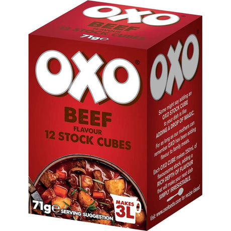 OXO BEEF STOCK CUBES 12PACK - Meat & Poultry -    Farmers Box.