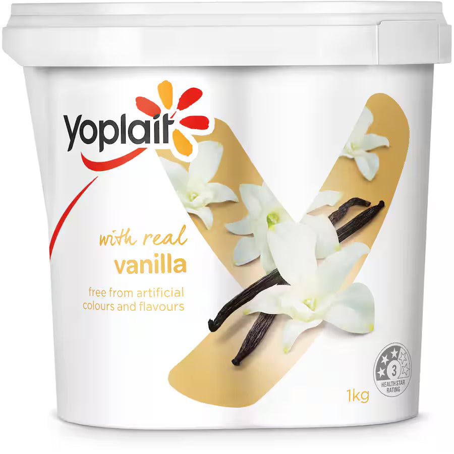 Yoplait Yoghurt Vanilla 1kg - Dairy & Eggs -    Farmers Box.