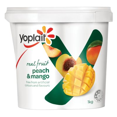 Yoplait Yoghurt Peach & Mango 1kg